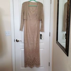 After Dark long dress and jacket size 10